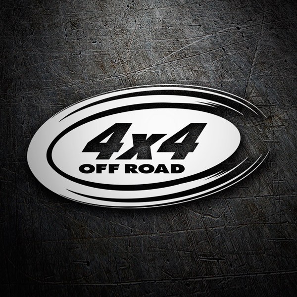 Aufkleber: 4x4 off road oval