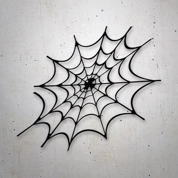 Aufkleber: Spinnennetz