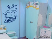 Kinderzimmer Wandtattoo: Piratenschiff 2