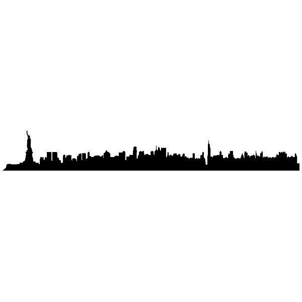 Wandtattoos: New york skyline