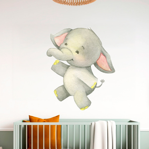 Kinderzimmer Wandtattoo: Glücklicher Elefant