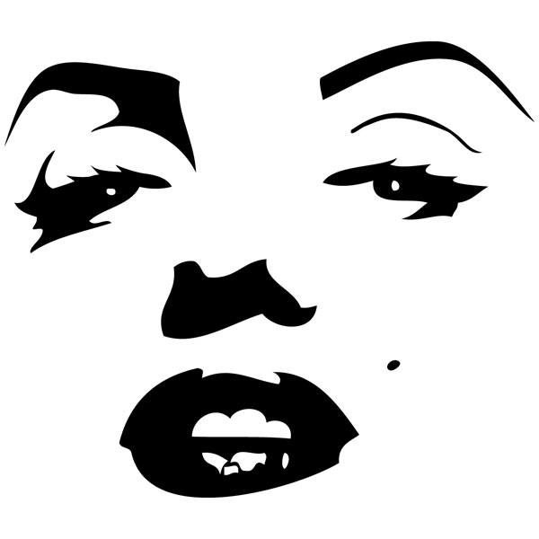Wandtattoos: Gesicht von Marilyn Monroe