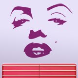 Wandtattoos: Gesicht von Marilyn Monroe 2