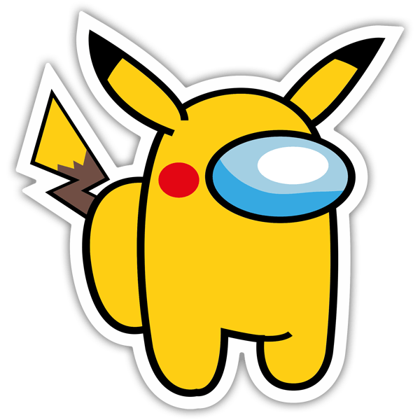Aufkleber: Among Us Picachu Full Pokemon