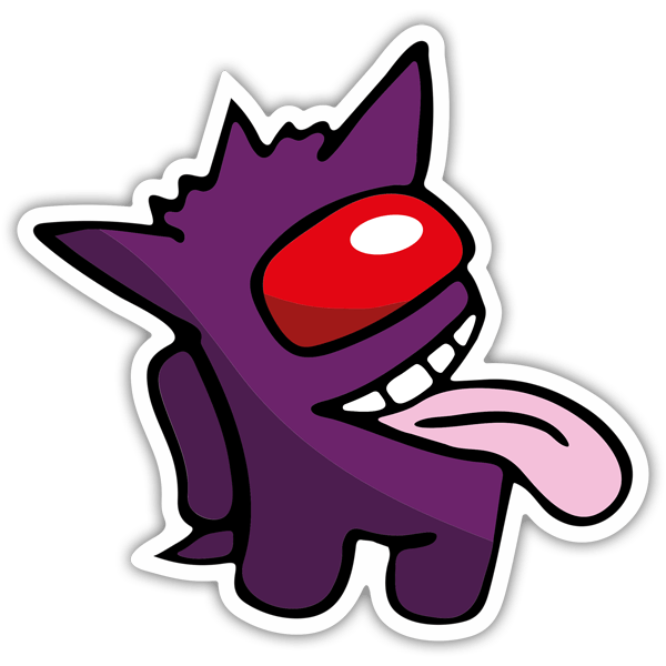 Aufkleber: Among Us Gengar Pokemon