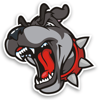 Aufkleber: Bull dog