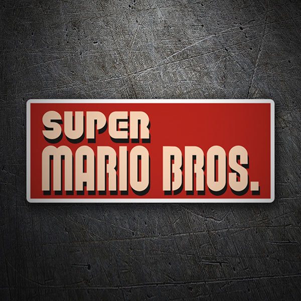 Aufkleber: Super Mario Bros Logo