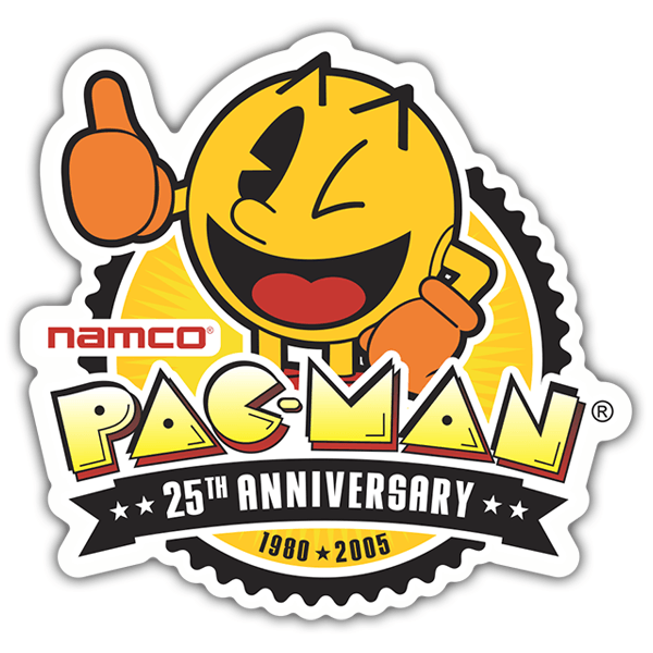 Aufkleber: Pac-Man 25. Jahrestag