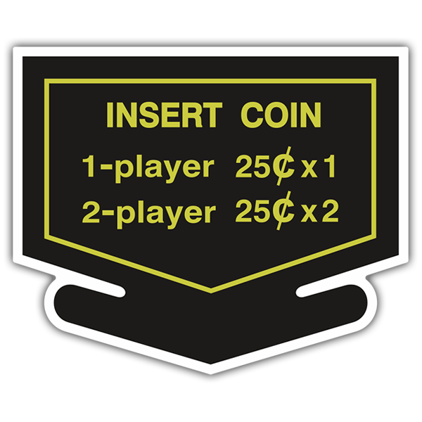 Aufkleber: Insert Coin