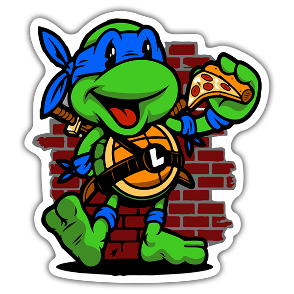 Aufkleber: Leonardo - Tortugas Ninja