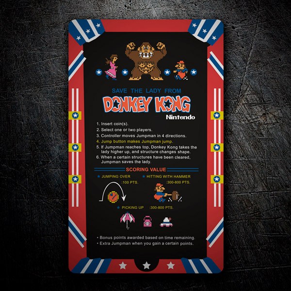 Aufkleber: Donkey Kong Nintendo