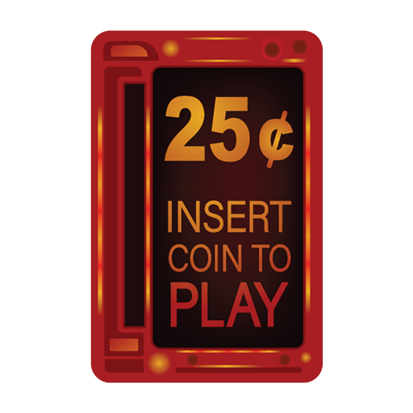 Aufkleber: Insert Coin to Play