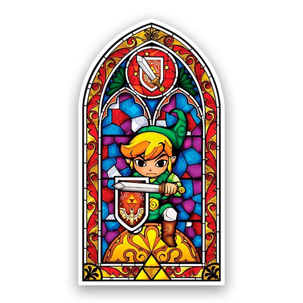 Aufkleber: Glasmalerei Zelda - The Wind Waker