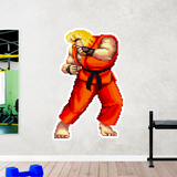 Aufkleber: Street Fighter Ken Pixel 16 Bits 6