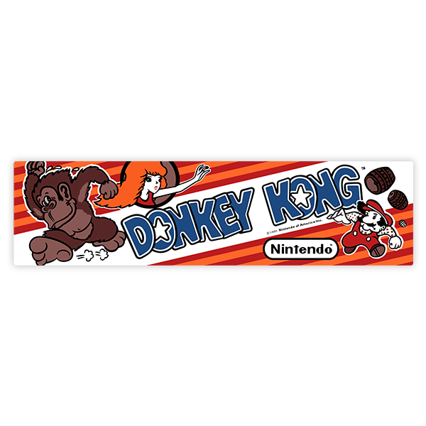 Aufkleber: Donkey Kong Pauline