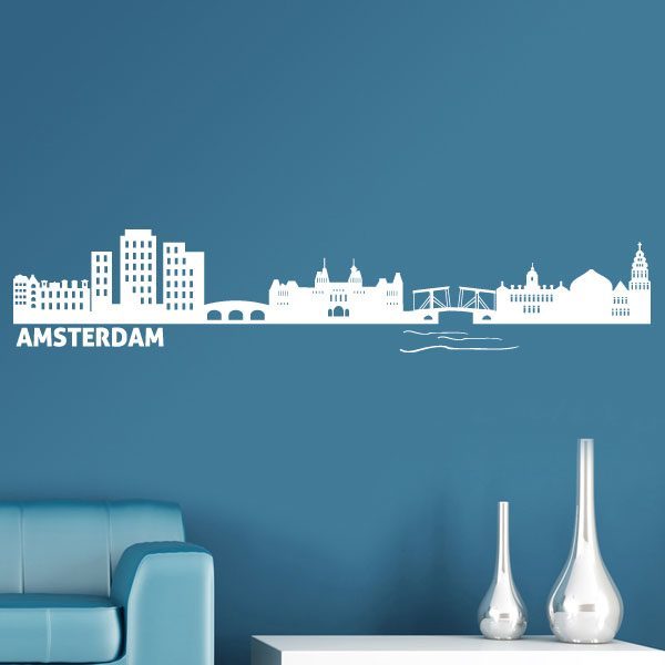 Wandtattoos: Skyline Amsterdam