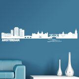 Wandtattoos: Skyline Amsterdam 2