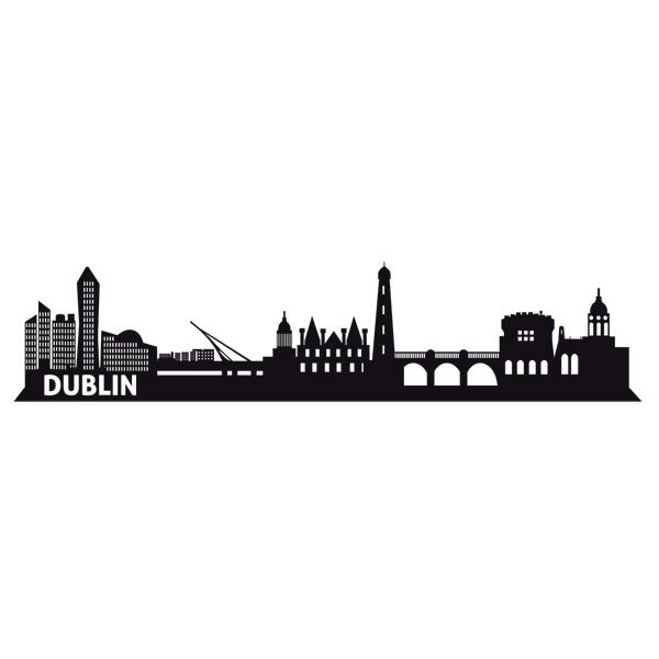 Wandtattoos: Dublin Skyline
