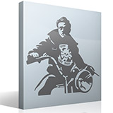 Wandtattoos: James Dean Motorrad 6