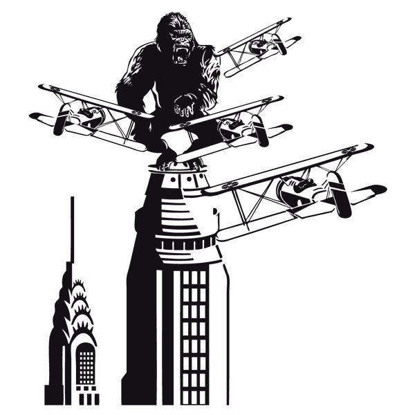 Wandtattoos: King Kong in New York