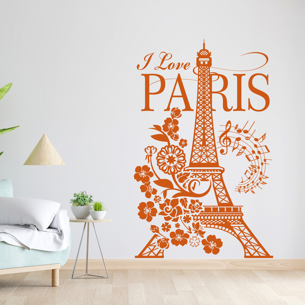 Wandtattoos: I Love Paris