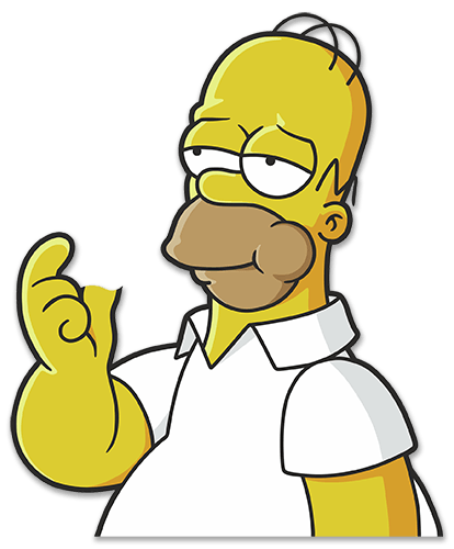 Aufkleber: Macbook Aufkleber Homer Simpson