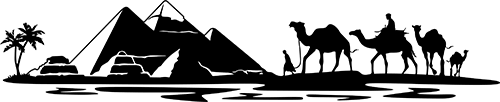 Aufkleber: Pyramiden von Gizeh