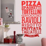 Wandtattoos: Gastronomie Italiens 2