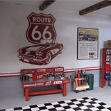 Wandtattoos: Corvette Route 66 4