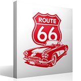 Wandtattoos: Corvette Route 66 5
