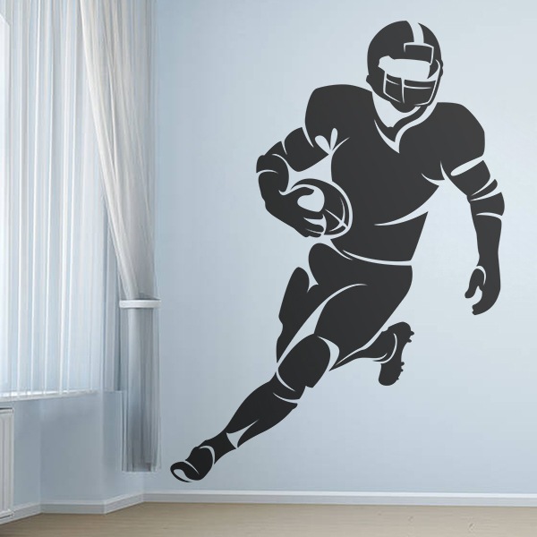 Wandtattoos: American-football-Spieler