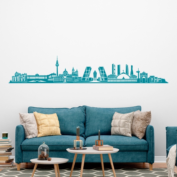 Wandtattoos: Madrid Skyline 2018