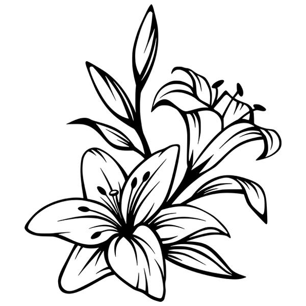Wandtattoos: Blumen Xiuhtecuhtli