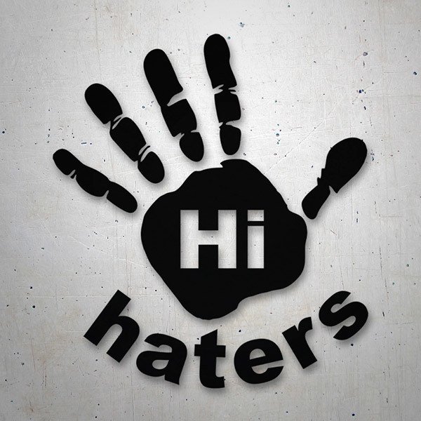 Aufkleber: Hi Haters