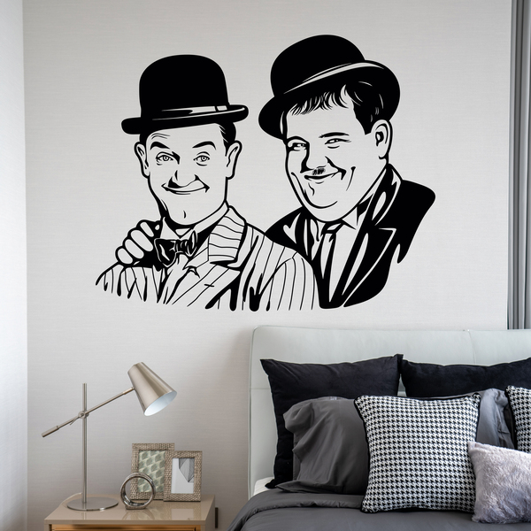 Wandtattoos: Laurel und Hardy
