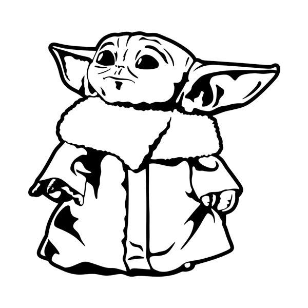 Wandtattoos: Baby Yoda