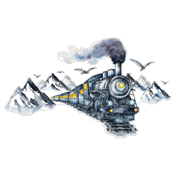 Wandtattoos: Polar Express Zug