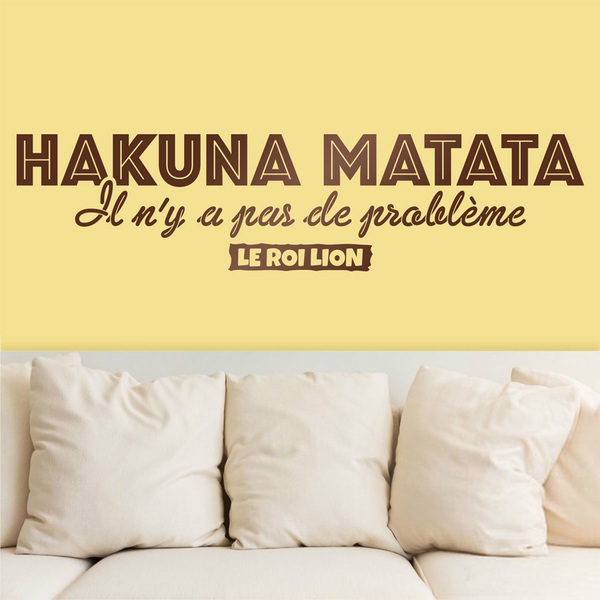 Wandtattoos: Hakuna Matata in Französisch