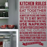 Wandtattoos: Regeln der Küche - Englisch 2