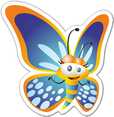 Aufkleber: Butterfly 1