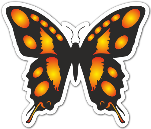 Aufkleber: Butterfly 3