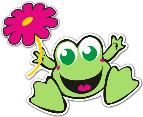 Aufkleber: Frog 1