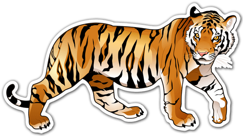Aufkleber: Sibirischer Tiger