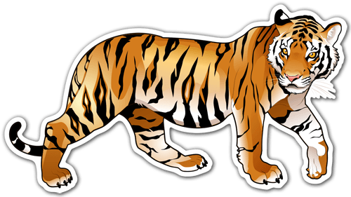 Aufkleber: Tiger 3
