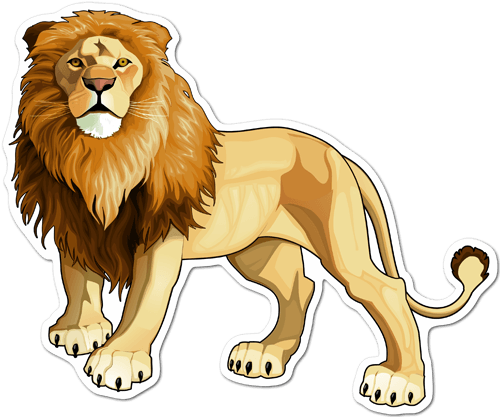 Aufkleber: König der Löwen
