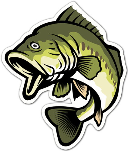 Aufkleber: Black Bass
