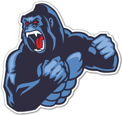 Aufkleber: Gorilla