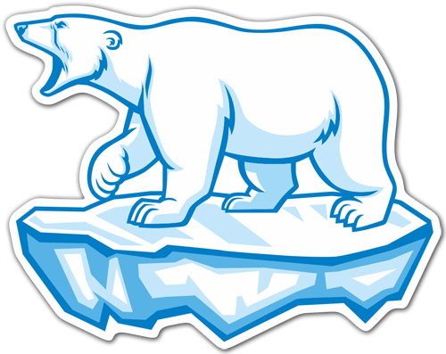 Aufkleber: Eisbär