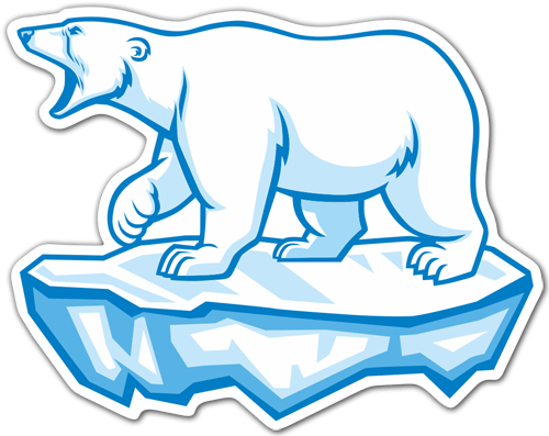 Aufkleber: Polarbär