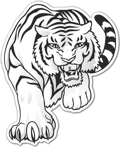 Aufkleber: White Bengal Tiger